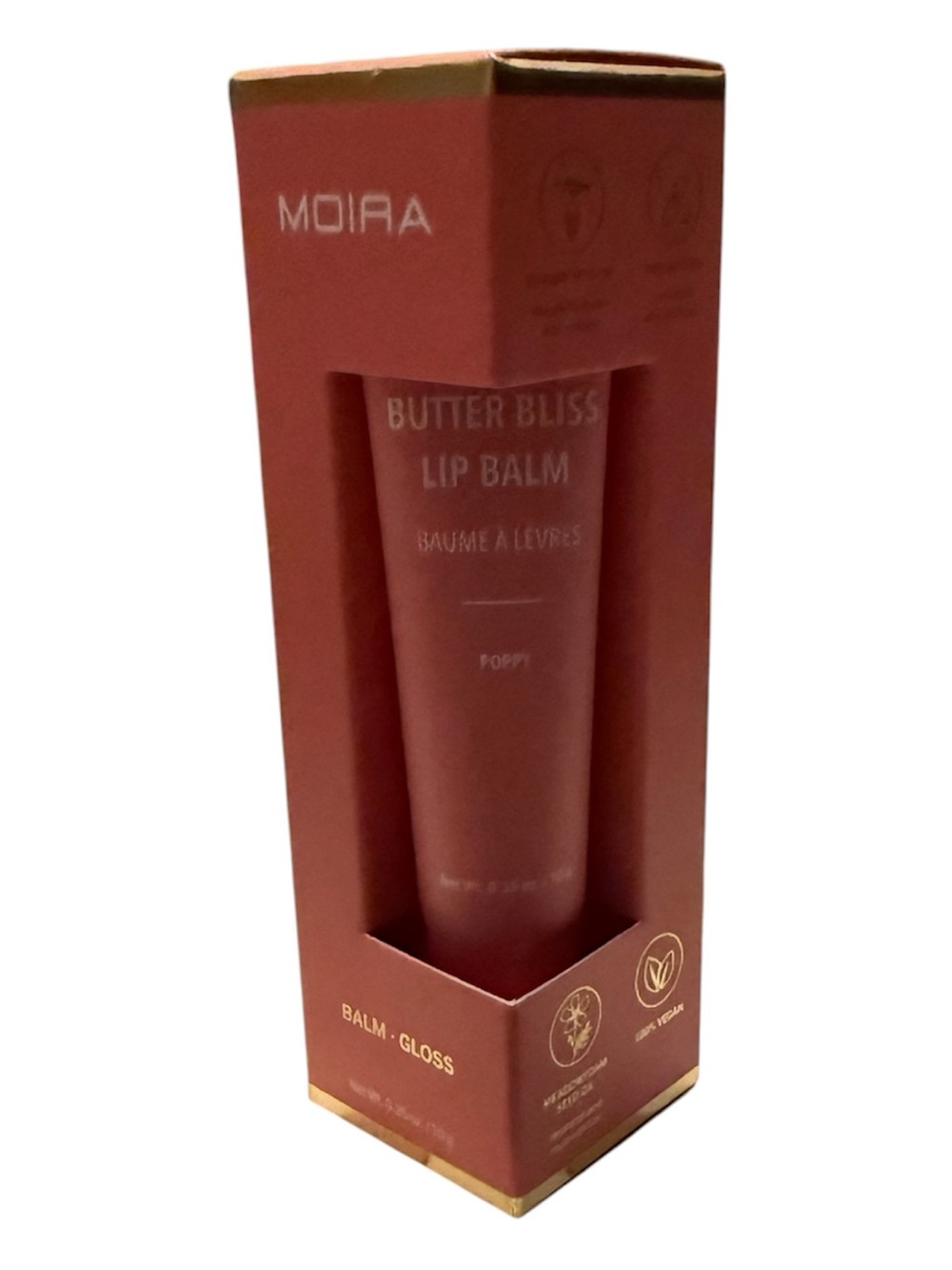 Moira Butter Bliss Lip Balm & Gloss — Poppy Pink